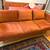 All modern Miller 84” sofa in rust performance velvet 1 thumbnail