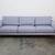 3-Seat Gaby Sofa in Grey Brushed Knit Fabric 1 thumbnail