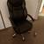 Office Chair - Brown Leather - For Sale 2 thumbnail