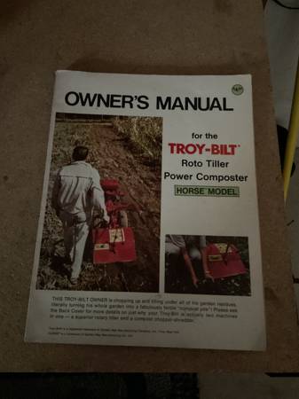 TROY BUILT HORSE MANUEL 1