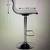 Brand New Chrome/White Leather Adjustable Height Swivel Chair/Stool... 9 thumbnail