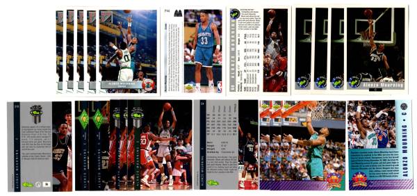 (22) Alonzo Mourning ROOKIE CARDS NBA HOF Georgetown Hoyas NBA Hornets 1