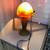 Glass Orange and Green Mushroom Lamp from 1995. 5 thumbnail