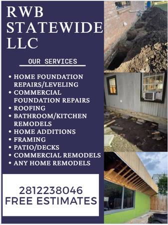 Foundation Repair/house leveling/commercial leveling 1