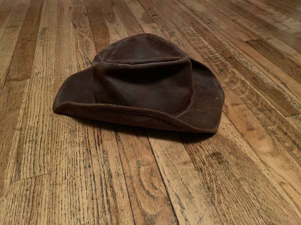 Genuine leather cowboy hat 1