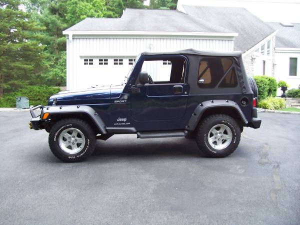 Jeep Wrangler Sport 2004 de 5 velocidades 6 cilindros Aire acondicionado frío 1 dueño - $6,950 (Greenwich CT)63614091011971123