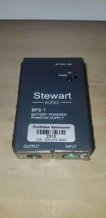 STEWART Audio BPS-1 Battery Powered Phantom Supply 1