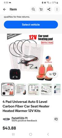 Universal Seat Heater Kit 1