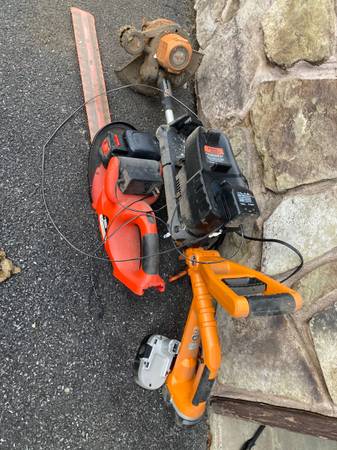 GARDEN CORDLESS POWER TOOLS LAYING IN MY GARAGE FOR YEARS 1
