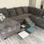 Gray sectional couch 2 thumbnail