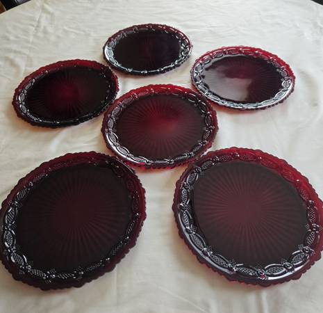 Vintage Avon Cape Cod Ruby Collection 1