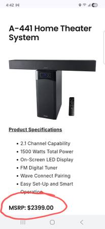 Bravius Surround Sound System 1