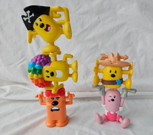 2007 Wow Wow Wubbzy Kooky Kollectibles Stackable Toy Figures Lot 1