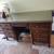 Large Antique Wood Desk 1 thumbnail