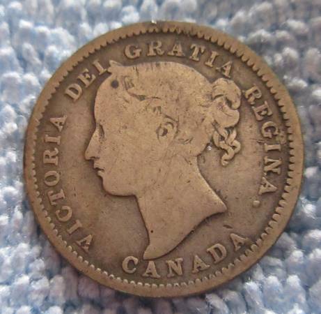 Coins:  Canada 1900 Ten Cent Silver 1