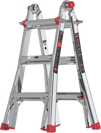 ~*~*~*~ Stealth Folding Ladder 13ft Aluminum Extension ~*~*~*~ 1