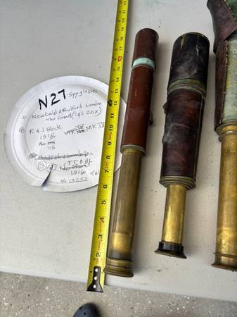 (3) Vintage spyglasses 1