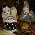 Vintage animated musical boxes-2 PC-clown in drums-tall7" 6 thumbnail