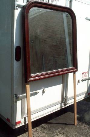 BIG MIRROR Dresser with Mounts Bedroom Beveled Glass Wall Hanging 1