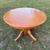 Vintage maple finish round pedestal dining table 2 thumbnail