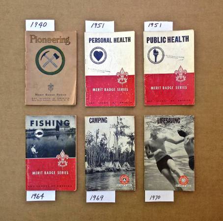 Vintage Scouting Merit Badge Books 1