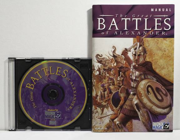 Military strategy games on CD:  Alexander, Caesar, Hannibal. - $20 (Bloomington)63470971120259120