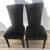 2 x Cushioned Black Velvet Crittenden Tufted Side Dining Chairs 3 thumbnail