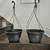 12"Dia flower plant plastic pots planters hanging baskets, set of 2 1 thumbnail