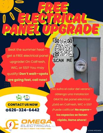 Beat the summer heat—get a FREE electrical panel upgrade! 1