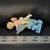 Vintage Resin Angel Collectible Cherub Figurine with Dolphin Peach Pink Wings 15 thumbnail