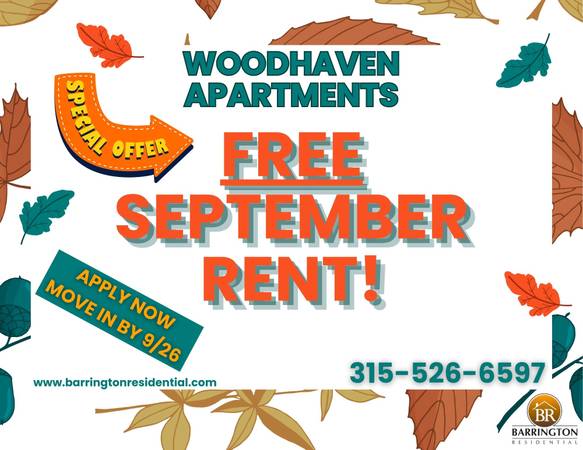 $1,119 / 1br - 650ft2 - FREE SEPT RENT! MOVE IN BY FRIDAY! Cable & WiFi Included! (Syracuse)63982840228995120