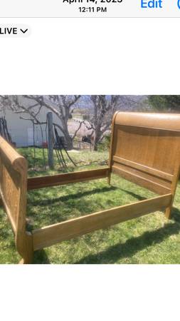 OAK SLED BED—FULL SIZE - $150 (East wenatchee)63441567612035120