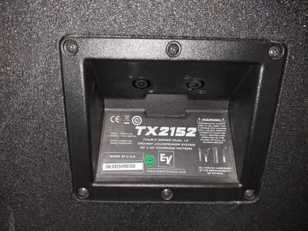 New pair speaker EV Electro-Voice TX2152 4000W Dual 15