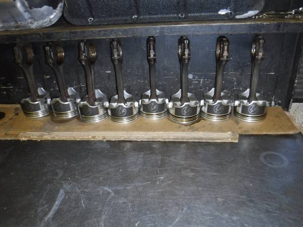 455 Block with TRW Forged Pistons Bored 60 OVER "Fresh" machine shop 1