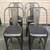 4 High end Restoration Hardware Steel indoor outdoor stools Chairs 2 thumbnail