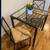 3 Piece Glass & Iron Compact Dining Set IKEA - PERFECT FOR STUDIO 10 thumbnail
