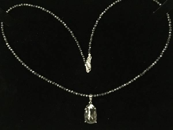 Chocolate DIAMOND Pear Pendant 1