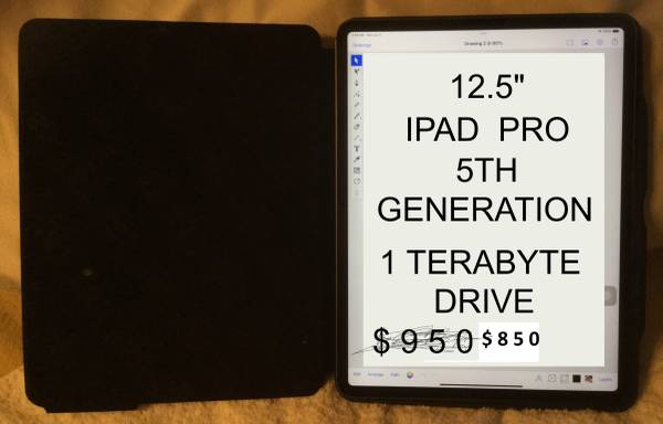 12.9" ipad pro 5th with one terabyte drive 1