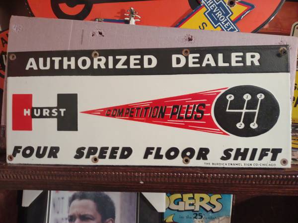 Hurst 看板 アンティーク Vintage Hurst porcelain sign - antiques - by owner - collectibles