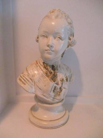 Vintage Plaster Bust Signed Triarn Tiam, Paris 1