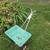 Vintage Red Devil Turquoise Classic Drop Fertilizer Spreader USA Made! 4 thumbnail