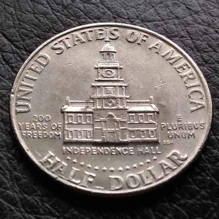 1776-1976 DDR double die reverse mint error JFK half dollar coin 1