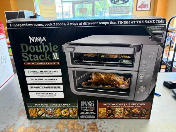NEW -- Ninja Double Stack XL Countertop Oven Air Fryer 8-Quart 1