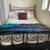 Full size black metal bed with mattress set 4 thumbnail