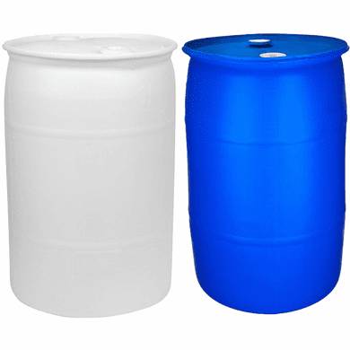 55 gallon  plastic barrels 1