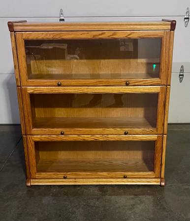 oak lawyer/barrister bookcase 1