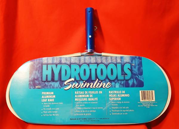HYDROTOOLS Swimline Premium Aluminum Deep Mesh Leaf Rake Net Pool Pond 1
