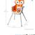 Infantino Grow-with-Me 4-in-1 Convertible High Chair 6-36 Months Orange Fox 7 thumbnail