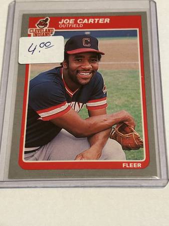 1985 Fleer-1986 Fleer Joe Carter Baseball Cards. 1