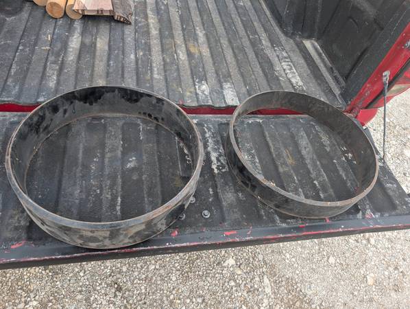 Two 20" Solid Steel Rings for Small Flower Gardens, Game not ??? 1